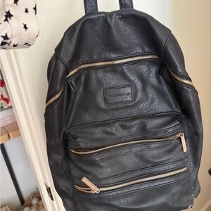 The honest Co leather diaper backpack